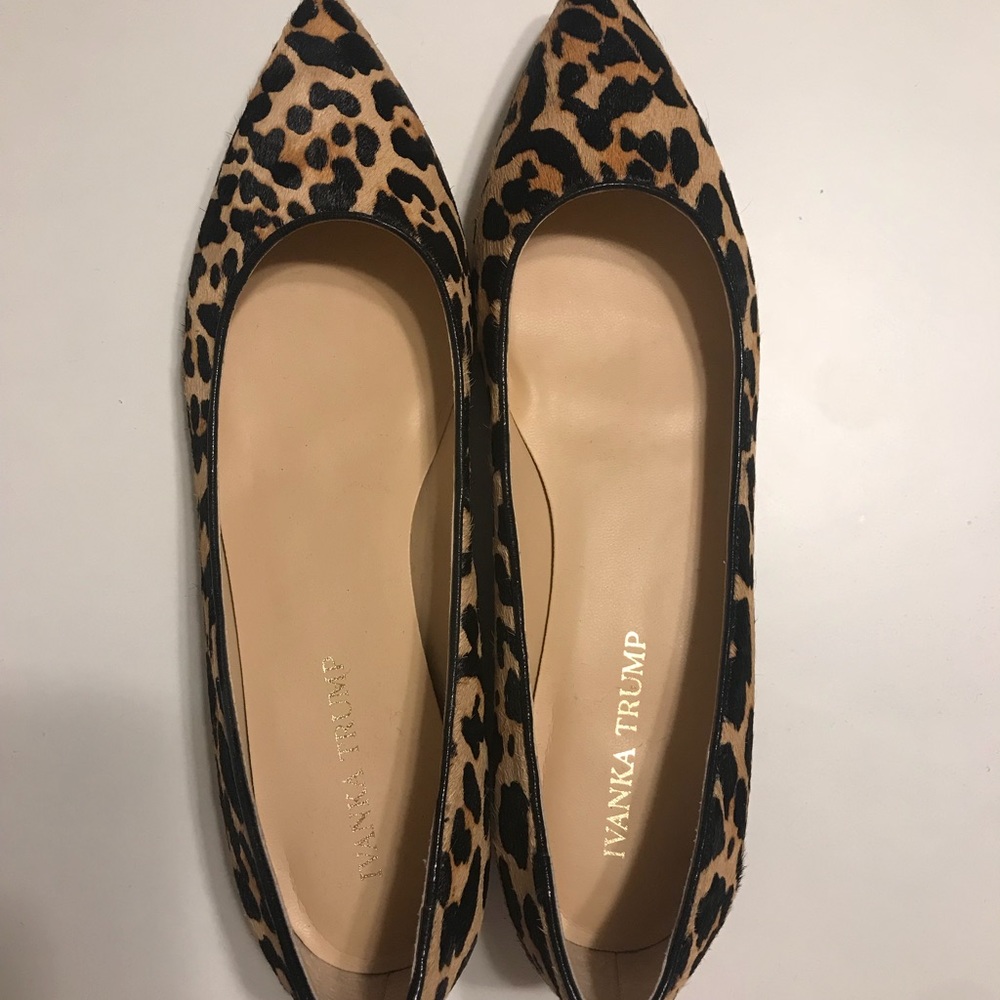 Leopard Pointed Toe Flats